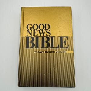 Good News Bible 1976 Today’s English Version Gold Hardcover Vintage ABS